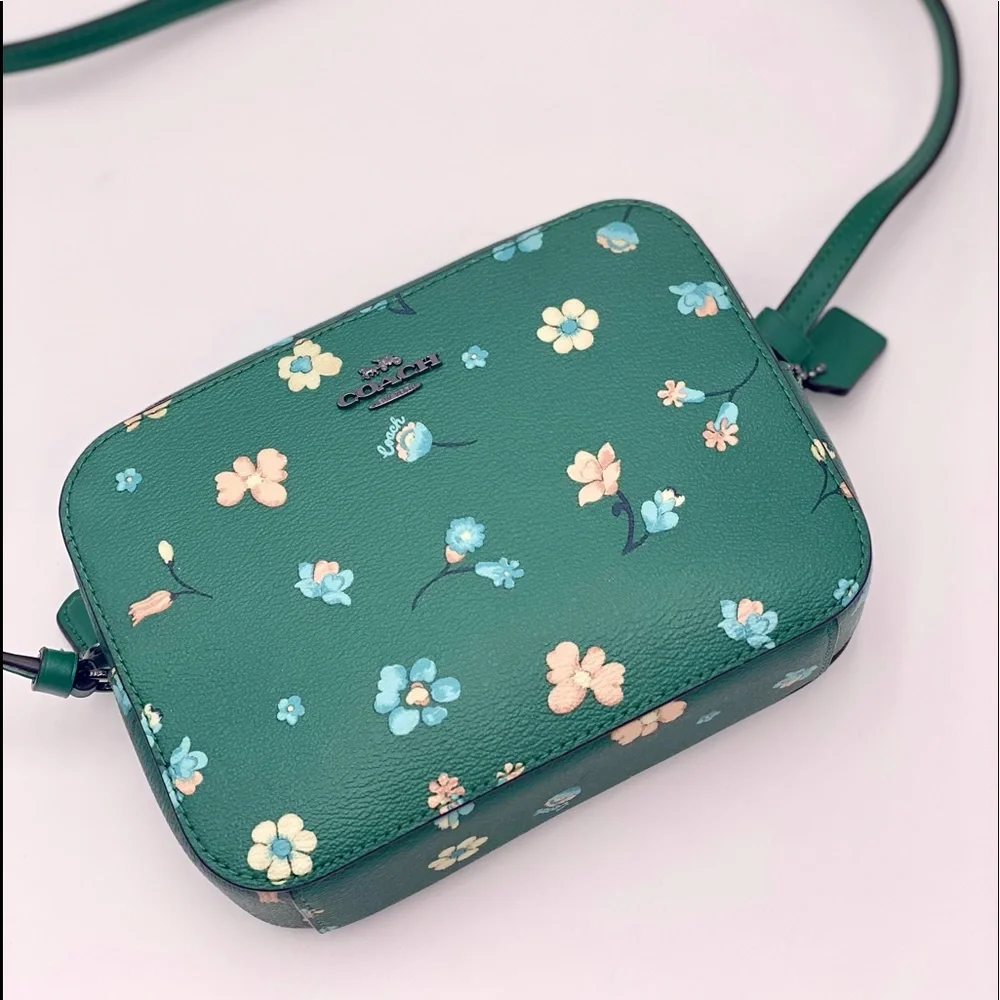 Coach Mini Camera Bag With Mystical Floral Print Green Multi - Picture 12 of 12